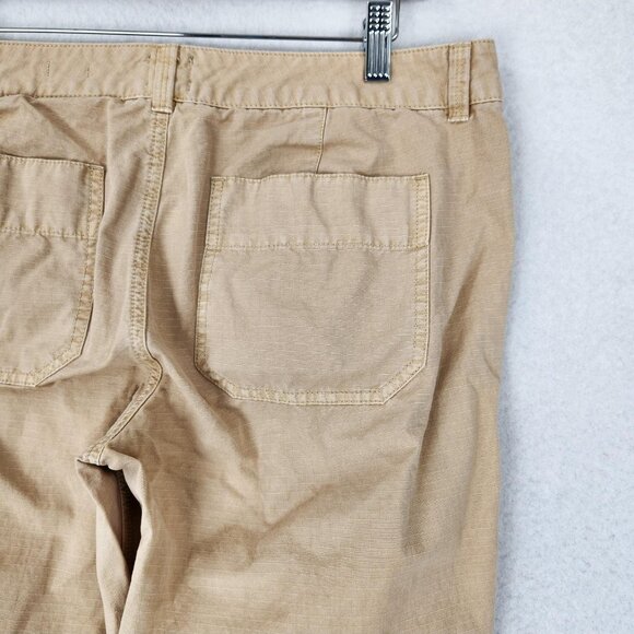 J Crew Pants Womens 8 Khaki Beige City Fit 100% Cotton Straight Leg Utility - Picture 9 of 12